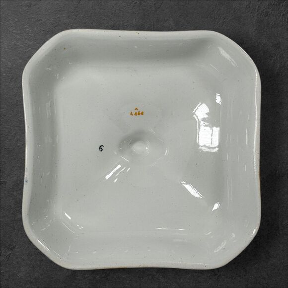 Ridgways “Classic” Gray & Mustard Scroll Covered Casserole Dish England RARE - Picture 9 of 14